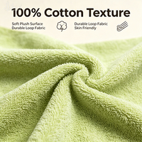 Custom Wholesale 100% Organic Cotton Terry Jacquard Luxury Thick Eco-Friendly Hypoallergenic Bath Beach Towels 450-650gsm