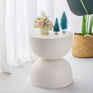 ModHomi <strong>Small</strong> Hourglass Coffee <strong>Table</strong> with MGO Faux Terrazzo Finish for Living Room Bedroom <strong>Patio</strong> Garden Indoor Outdoor Use - Product Image 3