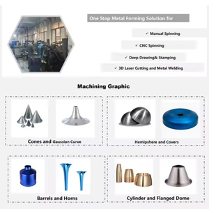 Fabricación de chapa de aluminio de embutición profunda Procesamiento de hilado CNC <span class=keywords><strong>Hydroforming</strong></span> Servicios de hilado e hidroformado personalizados - Product Image 3
