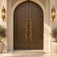 Poignée de porte en aluminium moulé rétro en forme de branche de bronze antique, bouton ou poignée de porte en forme de branche de prune, poignées de porte en forme de fleur