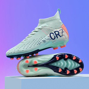 Zapatos de <span class=keywords><strong>Fútbol</strong></span> Unisex de Caña Alta con Tacos <span class=keywords><strong>AG</strong></span>, Transpirables y Cómodos, <span class=keywords><strong>Botas</strong></span> de <span class=keywords><strong>Fútbol</strong></span> para <span class=keywords><strong>Césped</strong></span> <span class=keywords><strong>Artificial</strong></span>, Plantilla de Goma, Primavera, Otoño, Invierno - Product Image 3