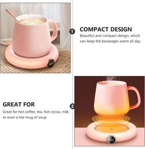 Temperature <b>Control</b> Smart Coffee Mug Heated <b>Thermostatic</b> Heating Cup Self Heating Warmer Cup Business Mug Gift Set - Product Image 3