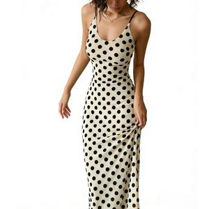 Vestido Casual Maxi sin Tirantes para Mujer, Liso, Corte A, Cintura Alta, Sin Mangas, Sexy, Elegante y Antiarrugas al por Mayor - Product Image 3