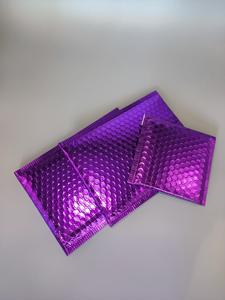 Курьерская сумка с фиолетовыми металлическими пузырьками - Product Image 6