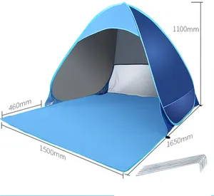 4 seizoen onderdak Suppliers-Kleurrijke Top Kwaliteit Custom Logo Tent Waterdicht Anti-Uv 4 Seizoen Tent Strand Tent Zon Onderdak