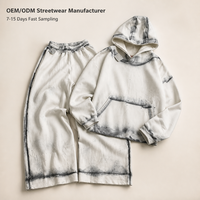 Ensemble de survêtements vintage d'hiver pour hommes Benta Shangpin, 100 % coton, fabriqué sur mesure, avec sweat à capuche oversize en molleton délavé au soleil