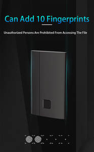 256gb 512gb 1TB指纹加密USB 3.2 Type-C移动便携式磁盘外部固态硬盘 - Product Image 5