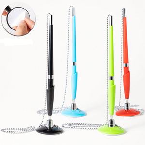 Fournitures de bureau promotionnelles : Nouveau type de stylo de comptoir/bureau avec chaîne métallique pour banques, hôtels et bureaux - Product Image 1