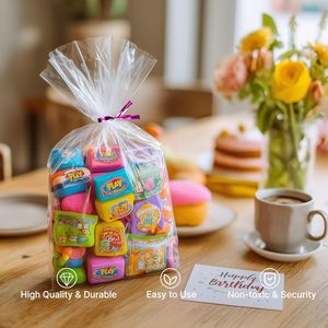100 Bolsas de Celofán Transparentes para Regalo, Bolsas de Plástico OPP de 10x14 Pulgadas para Dulces y Regalos con 100 Lazos de Alambre para Regalo - Product Image 4