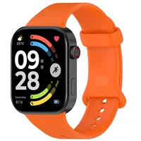 Bracelet en silicone officiel ZH Redmi 6 avec design scrunchie pour montre 9/8 Pro 5/4, boucle à ardillon universelle