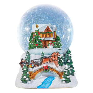 Design personnalisé artisanat en résine <span class=keywords><strong>boule</strong></span> à <span class=keywords><strong>neige</strong></span> <span class=keywords><strong>village</strong></span> d'hiver écologique avec <span class=keywords><strong>boule</strong></span> <span class=keywords><strong>de</strong></span> <span class=keywords><strong>neige</strong></span> musicale modèle unique - Product Image 2