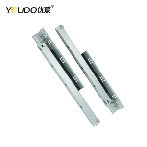 YOUDO Furniture Hardware 3 Fold Soft Close Drawer Slides Cabinet Conceal Ball Bearing Drawer Slide For Furniture Cabinets