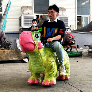Coche Montable de Dinosaurio Pequeño, Dinosaurio Animatrónico para Niños, Juguete para Parques de Atracciones, Centros Comerciales, Espacios Públicos y Aventuras en Aeropuertos - Product Image 1