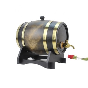 Grifo de Metal Alemán Vintage para Barril de Cerveza de Madera - Product Image 1