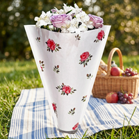 Manchons en papier kraft écologiques jetables pour plantes de Noël, pour l'agriculture et l'horticulture, avec impression flexo