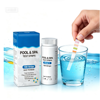 Offre Spéciale : Kit de 100 bandelettes de test 5-en-1 pour l'eau de piscine et de spa (pH, Bromure, Chlore, Dureté)