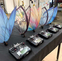 Drone papillon volant bionique de qualité commerciale avec lumières LED et télécommande pour mariages, banquets et événements