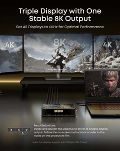 Anker Black Myth Wukong Edition <span class=keywords><strong>Prime</strong></span>: Stazione di Ricarica Rapida 140W 14-in-1 con Quattro Display DisplayLink e Caricatore da Parete - Product Image 4