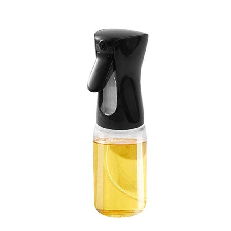Clear bottle with black cap