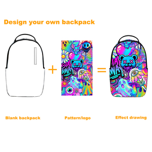 Mochila de Viaje para Computadora a Prueba de Agua, Personalizada de Fábrica, a <span class=keywords><strong>la</strong></span> Moda, con Diseño de Grafiti, para <span class=keywords><strong>la</strong></span> Escuela, Deportes al Aire Libre, Venta en Línea - Product Image 4