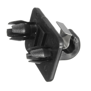 Audi Sun Visor Clips Hooks <b>Brackets</b> <b>Black</b> Gray ABS Roof Mount Screw Installation 181206262 - Product Image 5