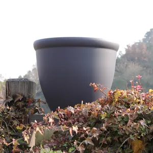 家と庭のプラスチック植木鉢装飾的なカラフルなマルチサイズリサイクルpp樹脂丸いプラスチック植木鉢 (SS & 6110-4)