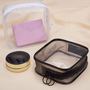 New Coin Jewelry Purse Camping Recyclable Zipper Women Waterproof Pvc <b>Small</b> Mini Toiletry Bag clear - Product Image 6