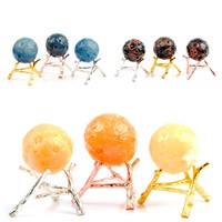 Vente directe de décorations de noël en cristal, sphère de marbre, boules de 40mm, sphère de Quartz de feu de maison moderne, décoration de jardin