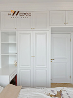 Armoire moderne de luxe personnalisée Portes en MDF avec peinture et panneaux de forme spéciale pour hôtels et bureaux à domicile
