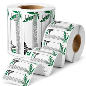 Etiqueta Adhesiva Médica Personalizada, Resistente al Aceite, Cumple con la Normativa de California, Símbolo Universal RX, para Botellas de Medicamentos - Product Image 1