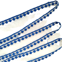 Offre Spéciale – Dentelle Pompon en Polyester Brodé Écologique pour Bordure Décorative de Textile de Maison