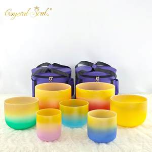 Crystal Soul Kit de terapia de sonido Baño de sonido Cuencos de Canto de cristal Paso perfecto Octava personalizada - Product Image 1
