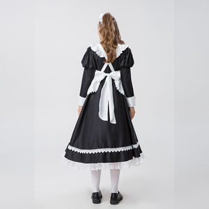 Uniforme giapponese a maniche lunghe bianco e nero bel vestito britannico maggiordomo classico Costume Cosplay da cameriera - Product Image 4