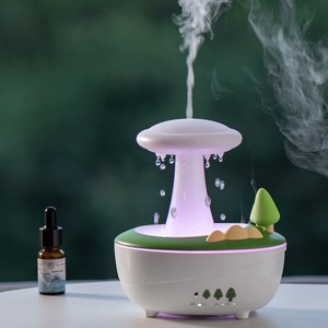 Best Selling Raindrop Style Ultrasonic Aromatherapy <b>Diffuser</b> with High Output Mist 7 Color LED Essential <b>Oil</b> Humidifier - Product Image 3