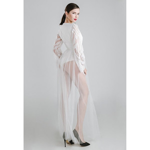 Vestido Blanco Transparente - Product Image 1