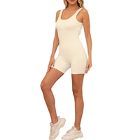Shorts de yoga côtelés sans couture, une pièce, avec design croisé au dos – parfaits pour le fitness, améliorant la posture du dos