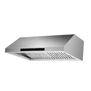 Black Range Hood,Ducted/Ductless Range Hood Wall Mount Kitchen Vent Hood,  Push Button, LED Light, Stainless Steel Stove Hoods - AliExpress
