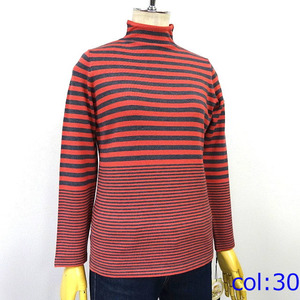 Pull à col roulé pour femmes à manches longues et à rayures de plusieurs couleurs à vendre - Product Image 6