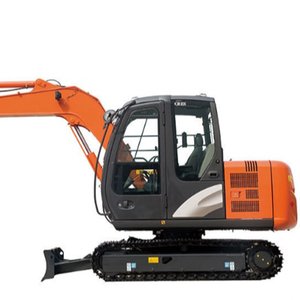 Miniexcavadora Hitachi ZX60 Original Fabricada en Japón, con Cabina y Orugas, Equipo de Construcción Usado, Cucharón de Excavación de 0.24m, Bomba de Engranajes, 5960kg - Product Image 1