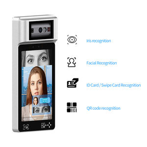 Terminal de contrôle d'accès et de présence biométrique intelligent étanche à reconnaissance faciale par iris, modèle Cat Eye -2025, populaire - Product Image 1