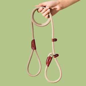 Conjunto de <span class=keywords><strong>collar</strong></span> de correa de perro y gato de nailon duradero para entrenamiento táctico de cuerda de plomo antideslizante fuerte con logotipo personalizado de lujo de fabricante - Product Image 1