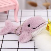 Porte-clés en peluche Baleine Beluga Mignonne de Dessin Animé, Breloques de Sac à Dos, Petites Poupées en Peluche Baleine Douces, Accessoires Porte-clés, Cadeau en Gros