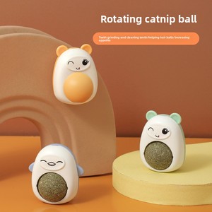 Tương Tác Xoay Mèo Chew Đồ Chơi An Toàn Không Độc Hại Bạc Hà Bóng Cho Răng Làm Sạch Điều Trị <span class=keywords><strong>Catnip</strong></span> Bóng Với Hairball Cứu Trợ - Product Image 5
