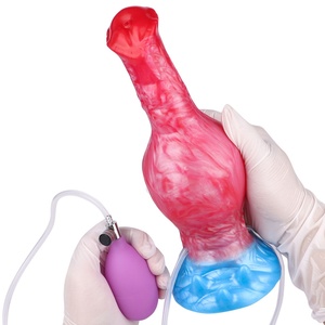 NNSX Ejaculation <b>Dildo</b> Inflatable Silicone Penis Fantasy alien <b>Dildo</b> Female Masturbator Thick Squirting Wholesale Adult Sex Toys - Product Image 3