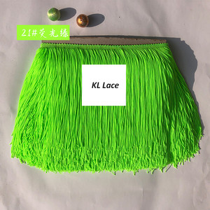 Viền Ren Tua Rua Dọc Dày <span class=keywords><strong>2</strong></span> Lớp Polyester 20Cm Rộng Cho Phụ Kiện Trang Phục Khiêu Vũ Latin Và Rèm - Product Image 4