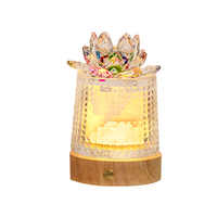 Vente en gros d'huiles essentielles naturelles lampe en pierre diffuseurs d'intérieur diffuseur d'arôme parfum lumière verte aromathérapie pierre de cristal