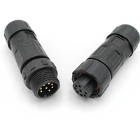 Connecteur étanche M12 IP67 IP68 à souder, 2 à 7 broches, femelle et mâle, pour câbles de capteurs industriels et bus de terrain Ethernet