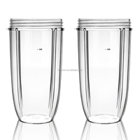 Tasses de rechange pour mélangeur Nutribullet, tasses de 32oz avec 2 couvercles rabattables pour mélangeurs Nutri Bullet 600W/900W