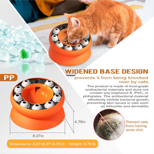 Juguete Interactivo Moderno para Mascotas, Dispensador Lento de Comida, Juguete Masticable para Gatos, Tazón con Diseño para Controlar el Peso, Antideslizante y Ligero - Product Image 4