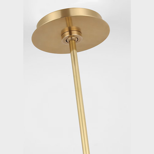 Lustre en albâtre, luminaire suspendu en laiton avec LED réglable pour salon, salle à manger, cuisine, 110V - Product Image 3